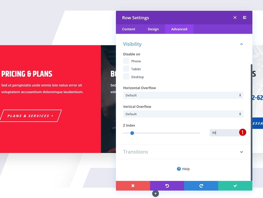 раскрывающееся липкое меню