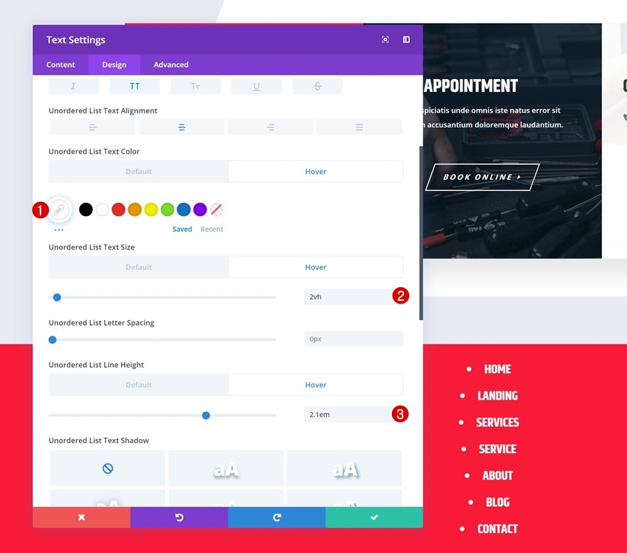 раскрывающееся липкое меню