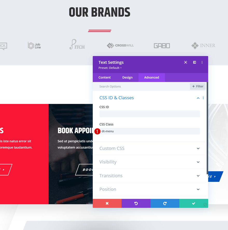 раскрывающееся липкое меню