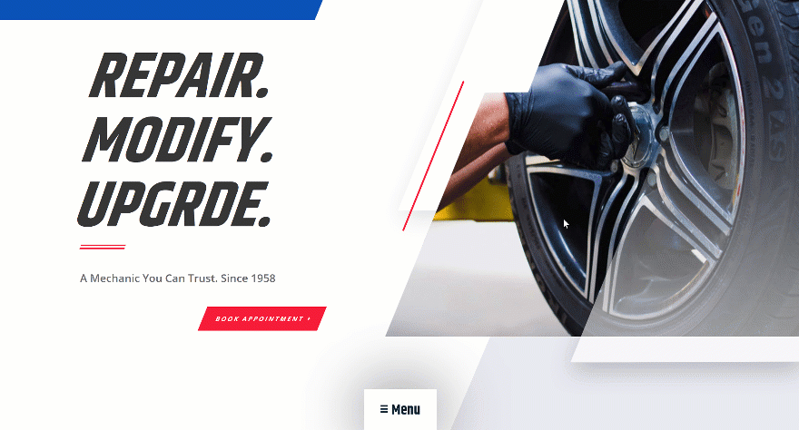 Раскрывающееся липкое меню