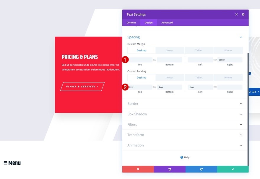 раскрывающееся липкое меню