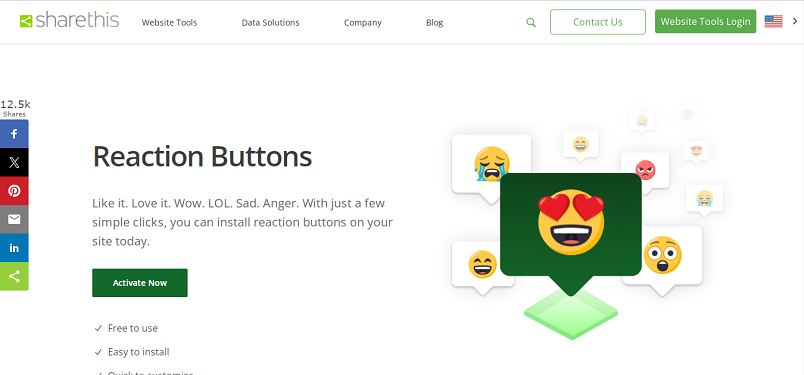 Plugin de réaction emoji des boutons de réaction