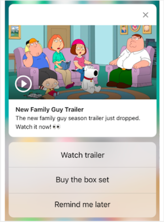 Notifiche push e notifiche in-app