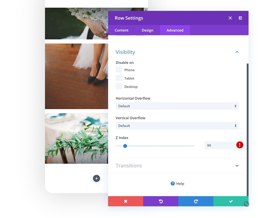 maquette de galerie de défilement