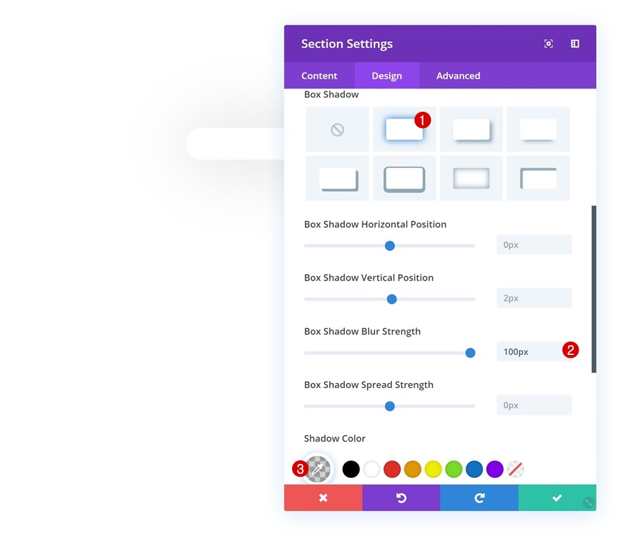 maquette de galerie de défilement