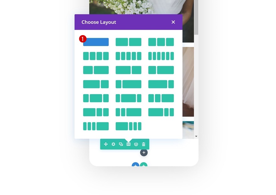 maquette de galerie de défilement