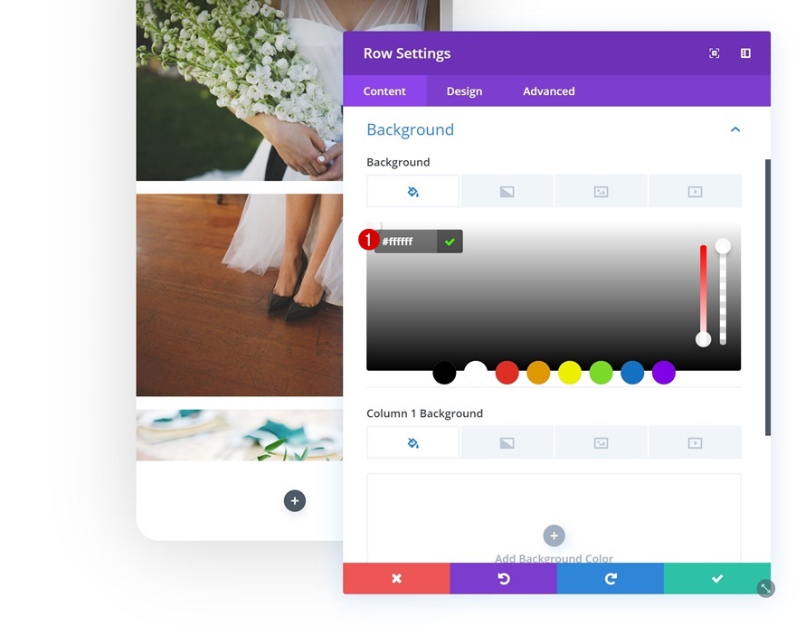 maquette de galerie de défilement