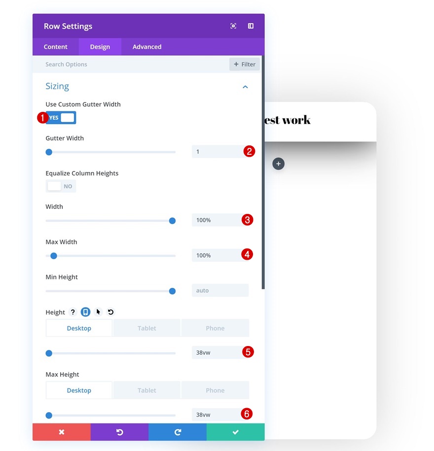 maquette de galerie de défilement