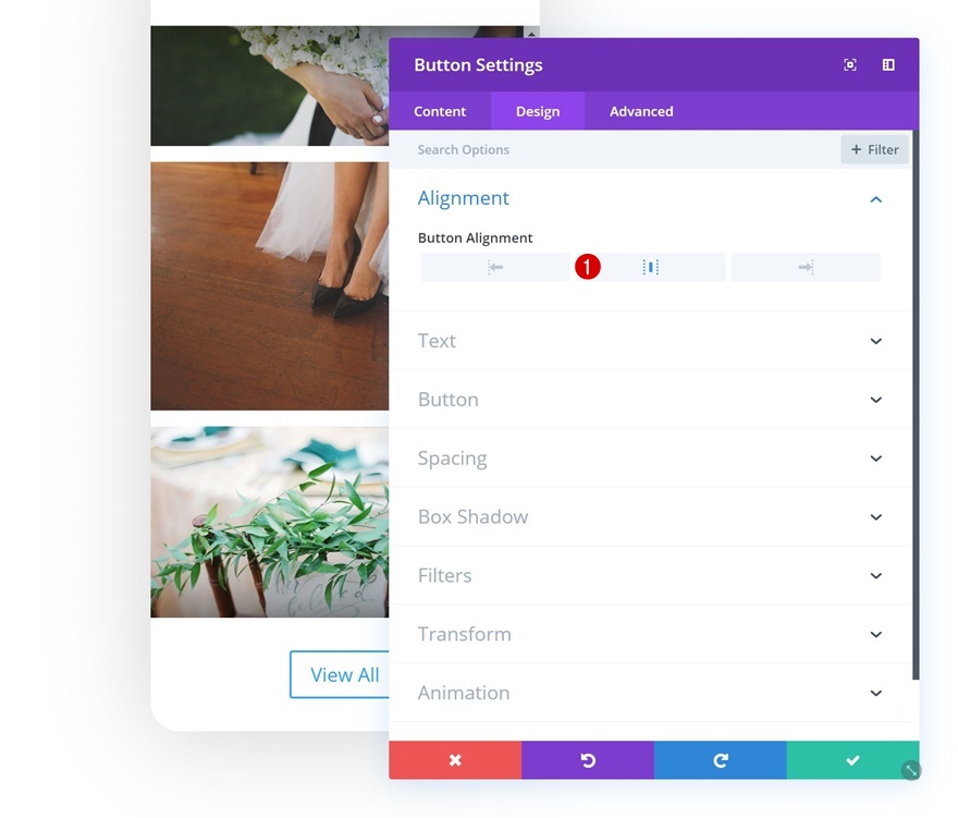 faire défiler la maquette de la galerie