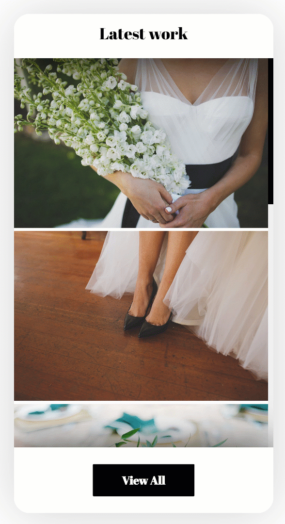 maquette de galerie de défilement