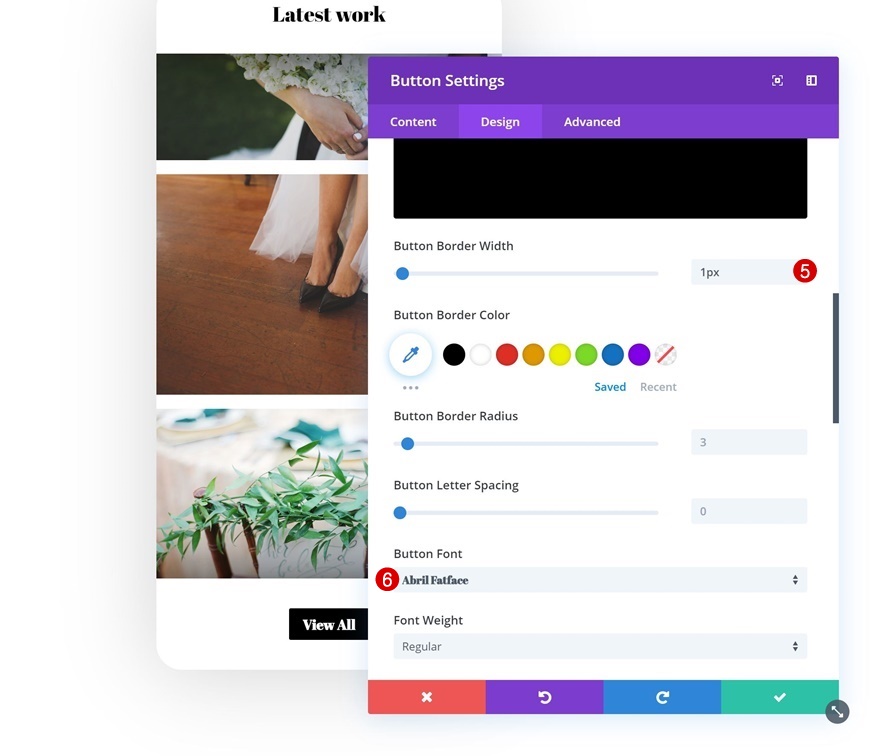 faire défiler la maquette de la galerie