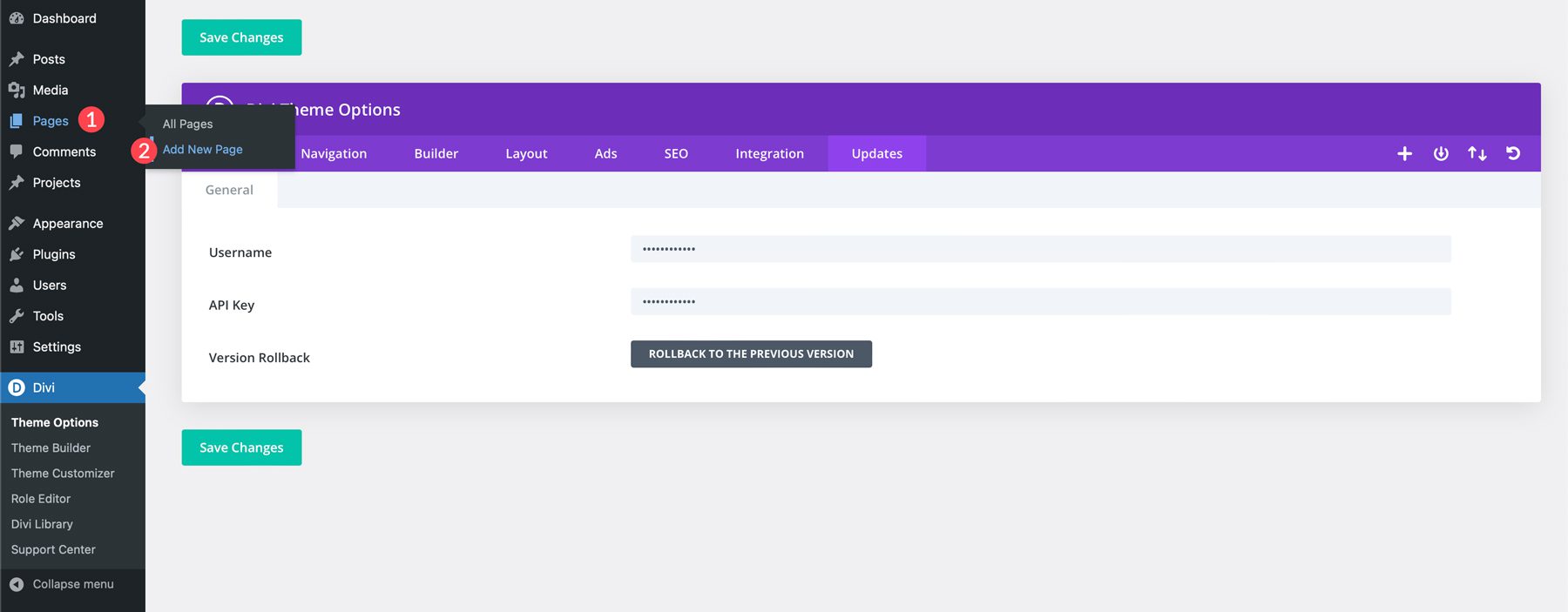WordPress sayfası ekle