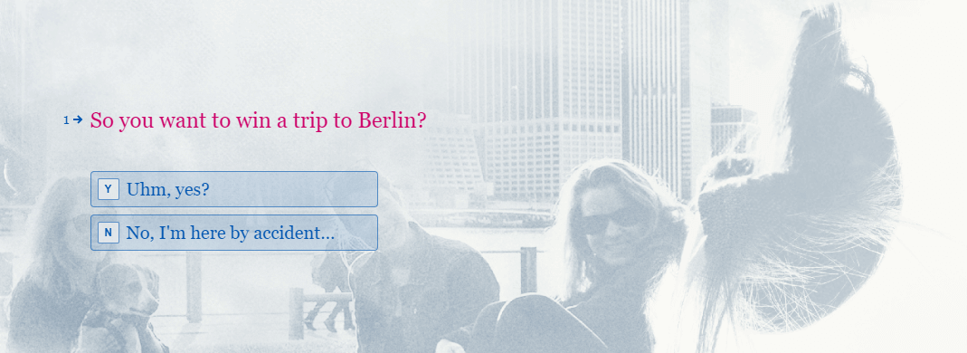 使用 Typeform 創建測驗。