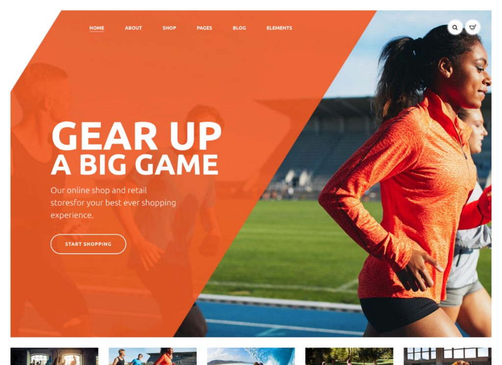 GYM Sports - Tema de WordPress para tienda de ropa y equipo