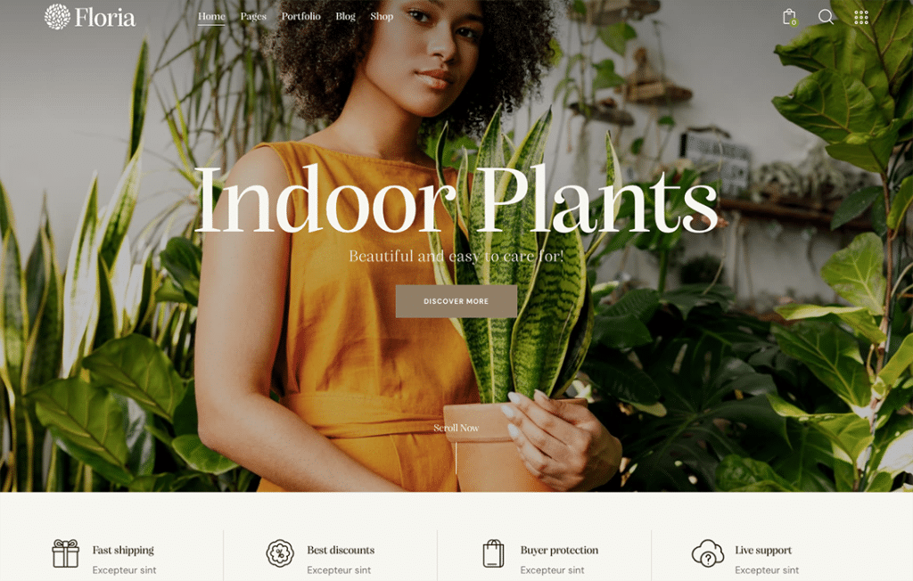 Floria — Tema de WordPress para jardinería y paisajismo
