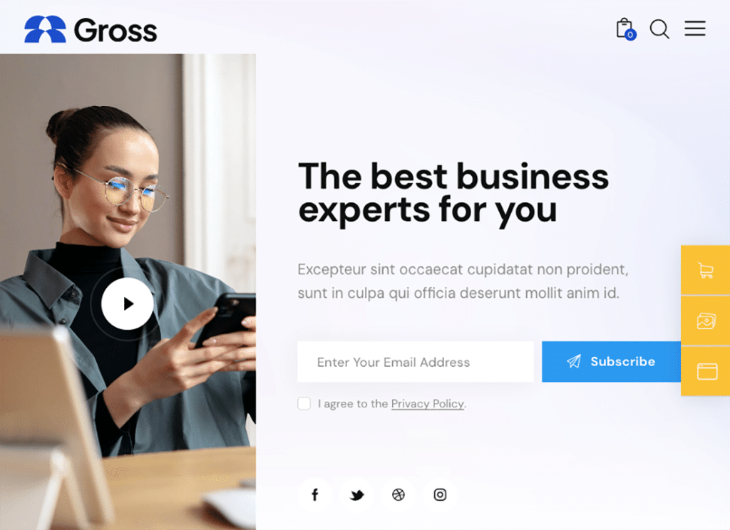 Gross - Tema de WordPress para negocios y consultoría