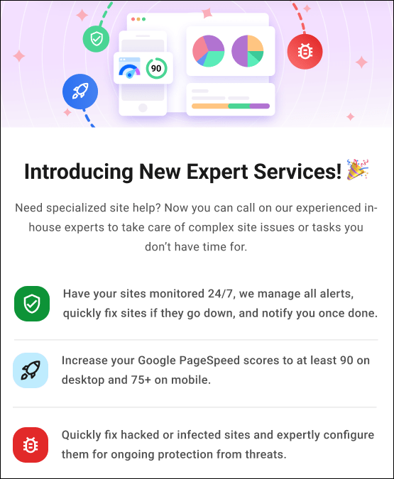 WPMU DEV 专家服务启动屏幕。