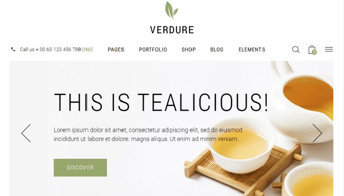 9 migliori temi e modelli WordPress per negozio di tè 7 New Project 4