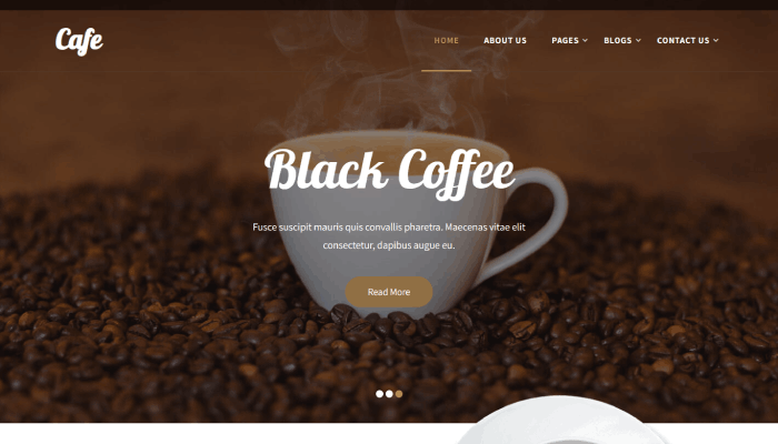 9 migliori temi e modelli WordPress per negozio di tè 5 New Project 2