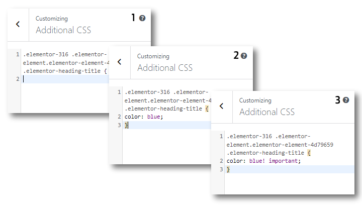 CSS important 2