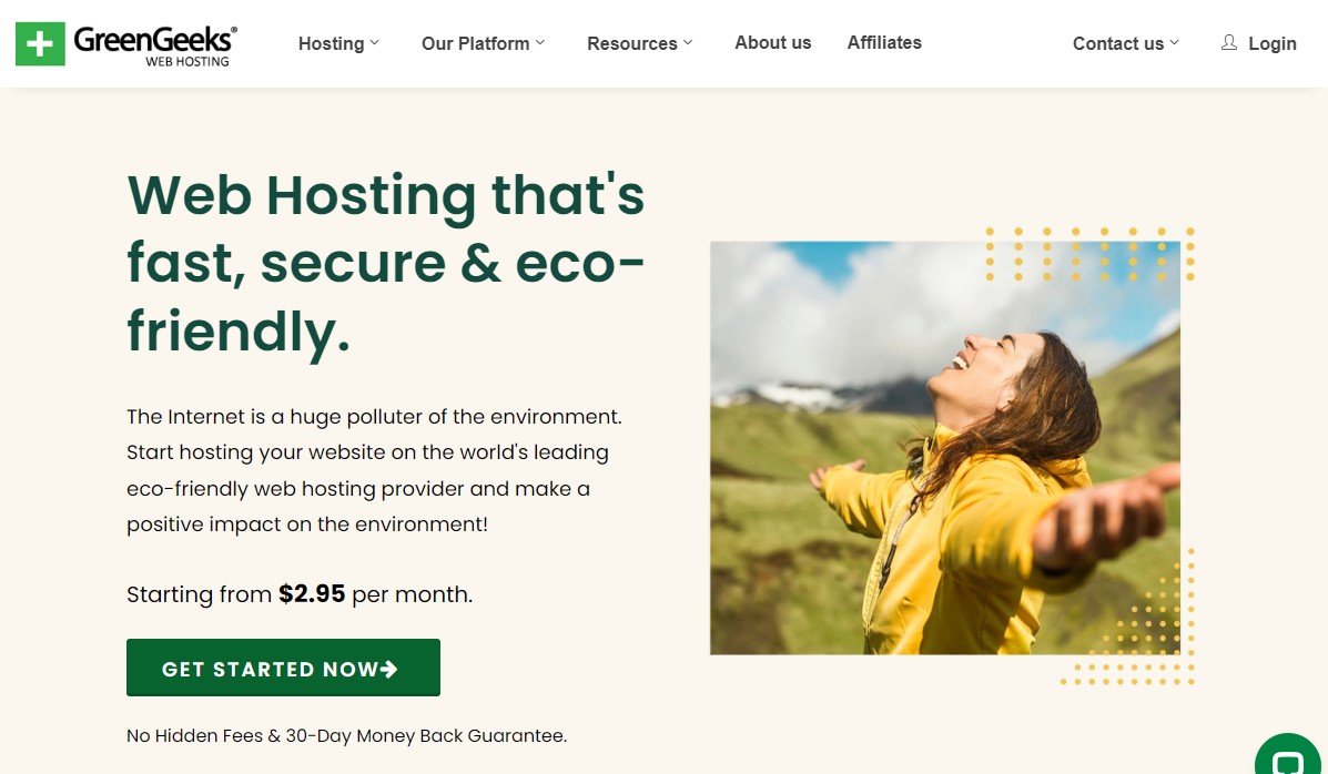 GreenGeeks - Alojamiento web ecológico