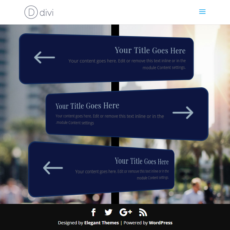poteau de signalisation divi 3D