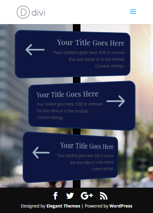 poteau de signalisation divi 3D