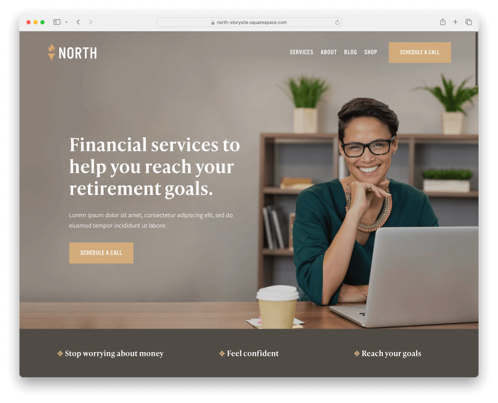 modello finanziario di North Squarespace