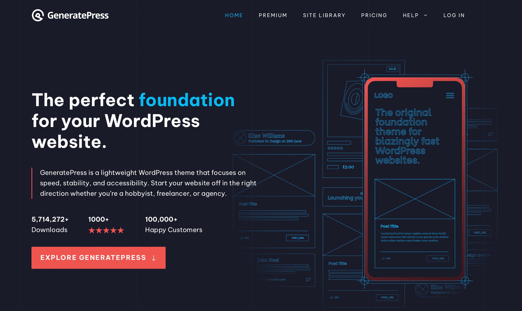 GeneratePress ธีม WordPress ที่ง่ายที่สุดสำหรับผู้เริ่มต้น