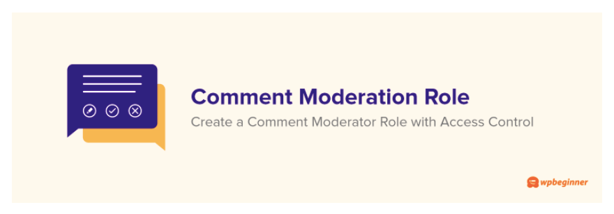 Função de moderação de comentários