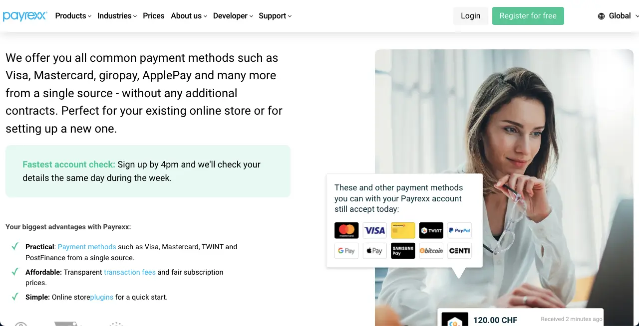 9+ najlepszych bramek płatniczych WooCommerce 11 Payrexx payment gateway