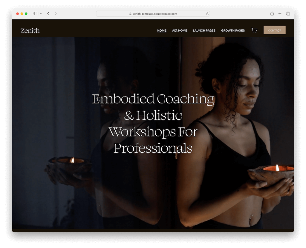 modèle de santé zénith squarespace