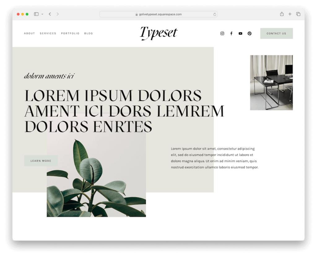 composer un modèle de santé squarespace
