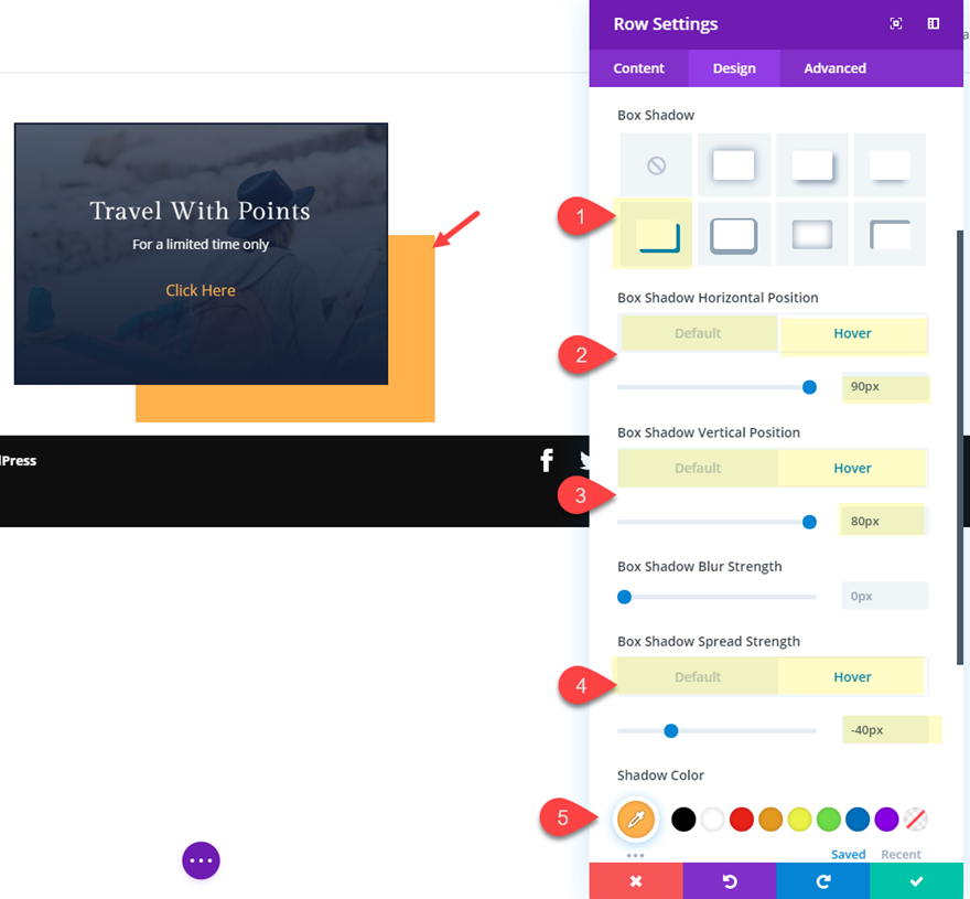 effets de survol abstraits