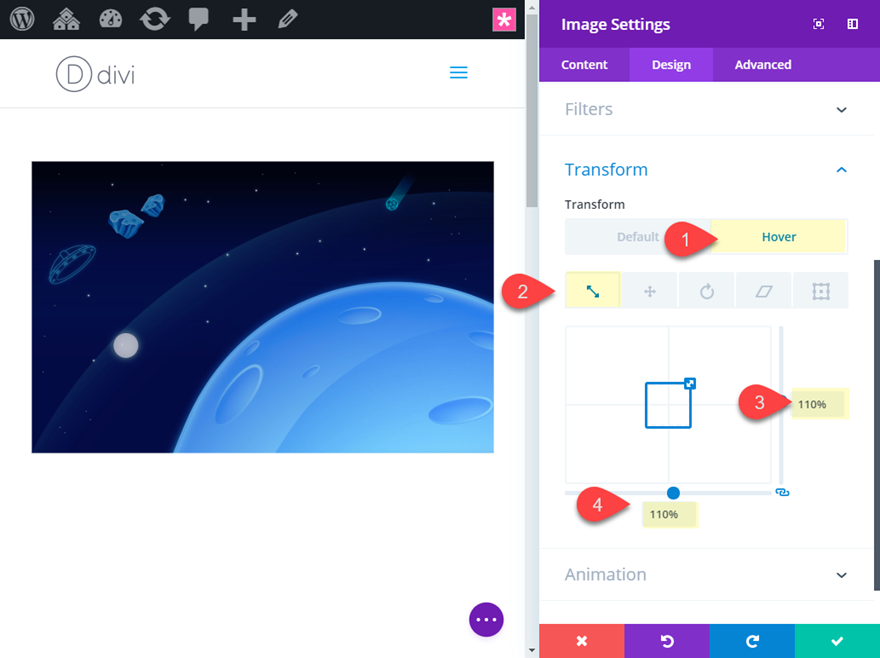 effets de survol abstraits