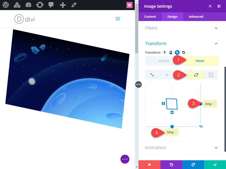 effets de survol abstraits