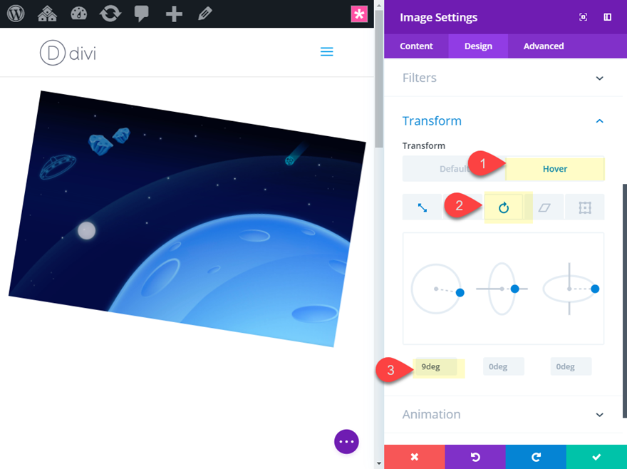 effets de survol abstraits