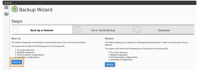 WordPress Web Sitesini Eklentili veya Eklentisiz Yedekleme (Başlangıç Kılavuzu) 10 backup 1