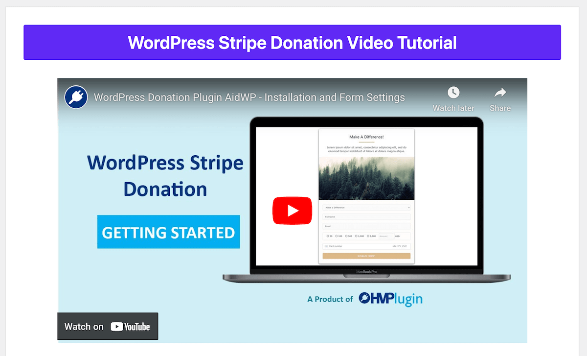 Tutoriales de AidWP
