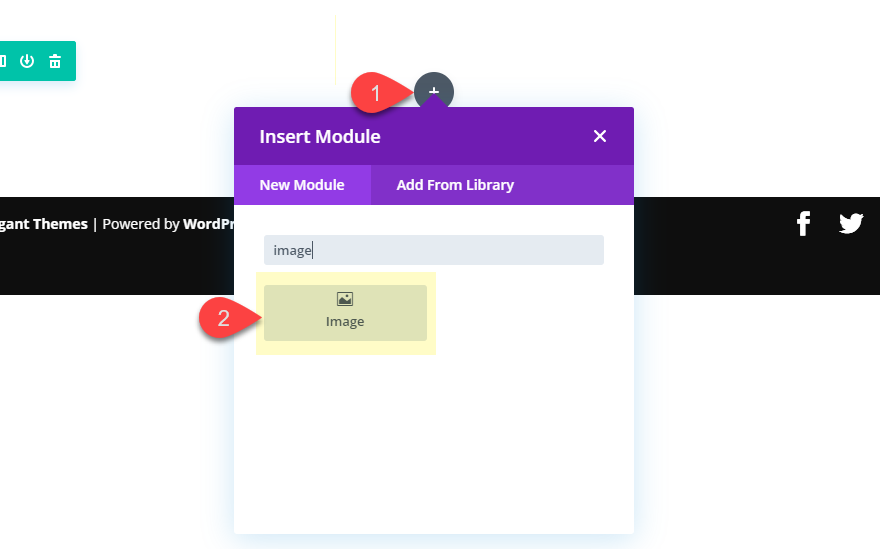 文本和圖像的divi反射