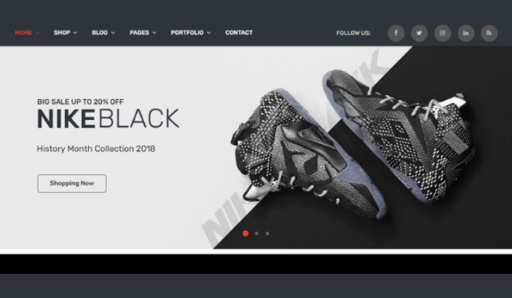 13 meilleurs thèmes WordPress pour magasins de baskets et de chaussures pour WordPress 10 New Project 66