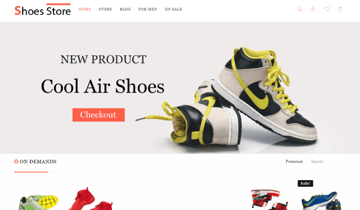 13 meilleurs thèmes WordPress pour magasins de baskets et de chaussures pour WordPress 3 New Project 58