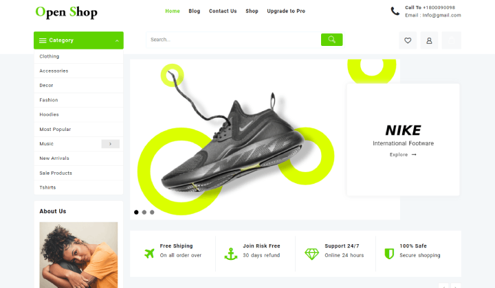 13 meilleurs thèmes WordPress pour magasins de baskets et de chaussures pour WordPress 4 New Project 57