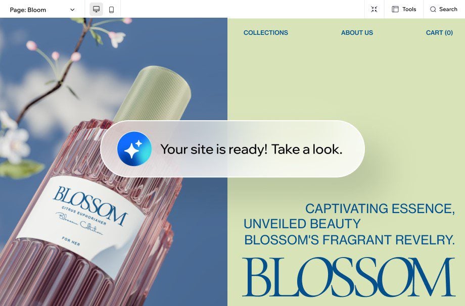 Создавайте веб-сайты с помощью AI и Wix