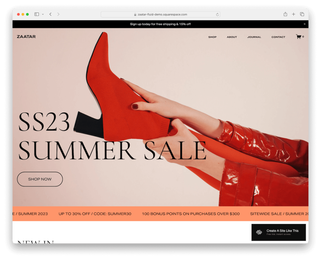 șablon de bijuterii zaatar squarespace