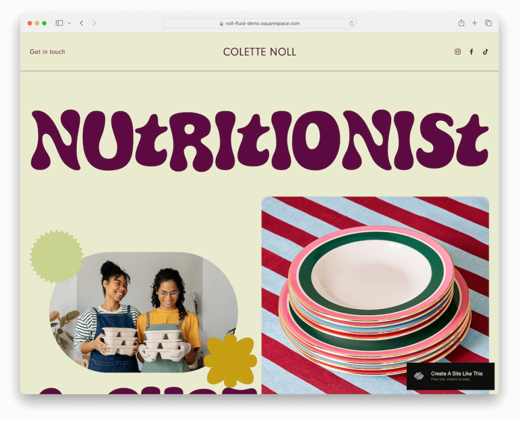 Noll squarespace 라이프스타일 템플릿