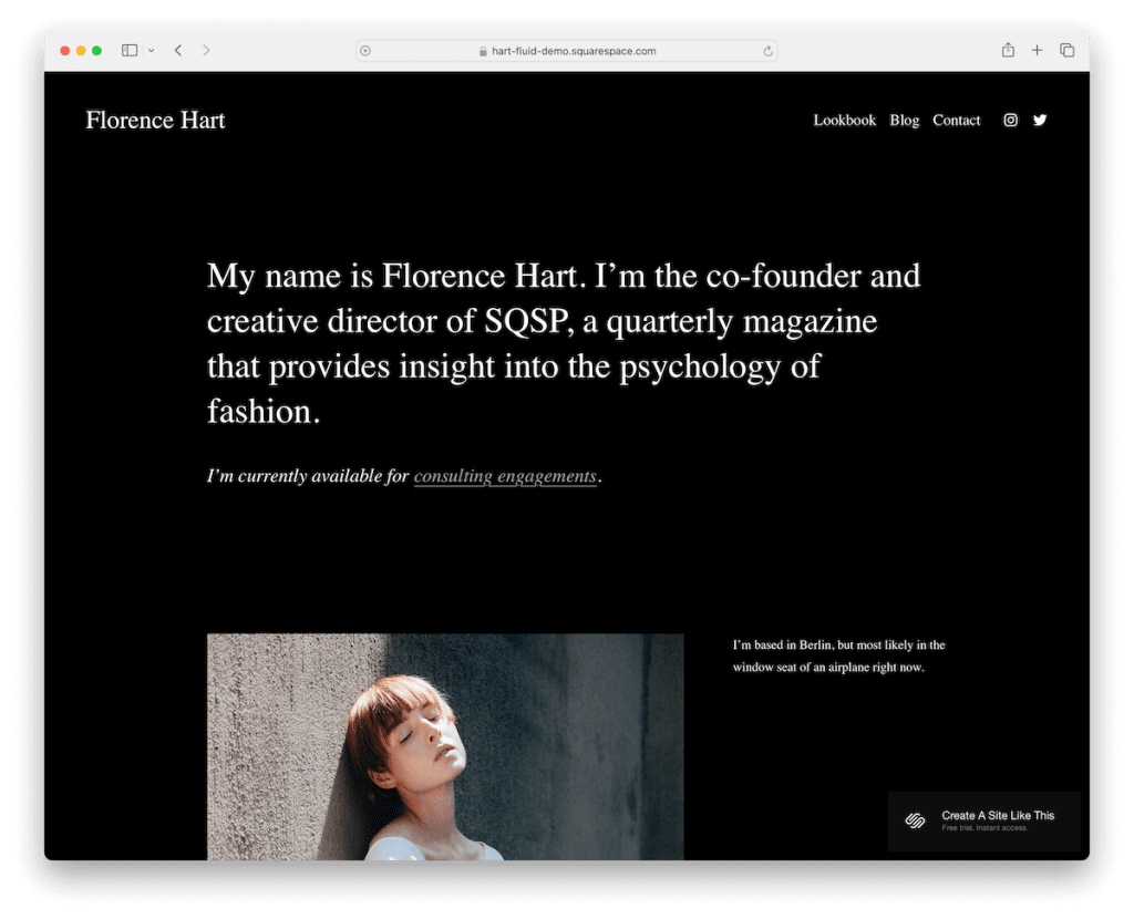 하트 squarespace 미니멀리스트 템플릿