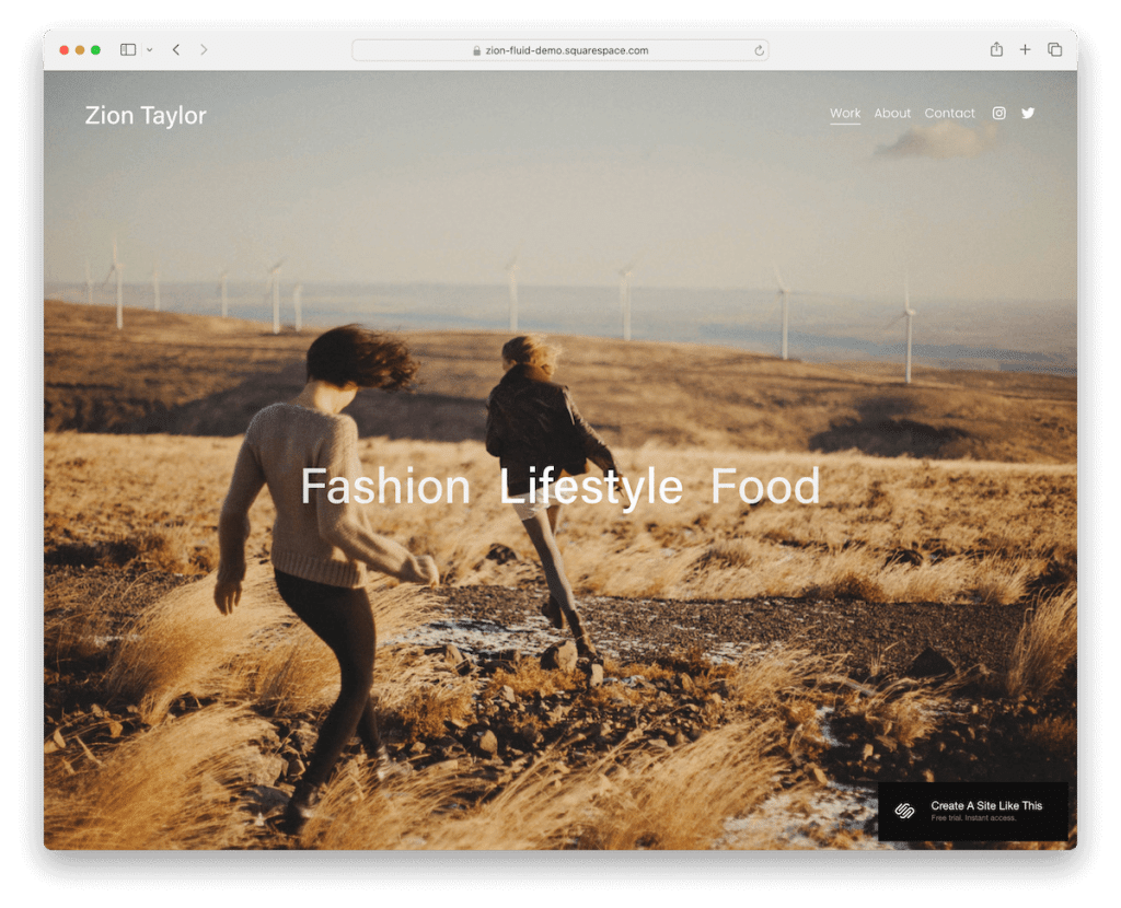 zion squarespace 라이프스타일 템플릿