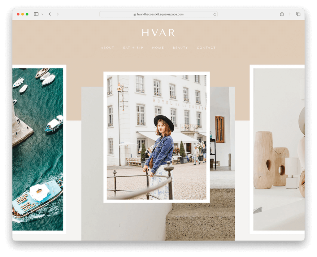 hvar squarespace 라이프스타일 템플릿