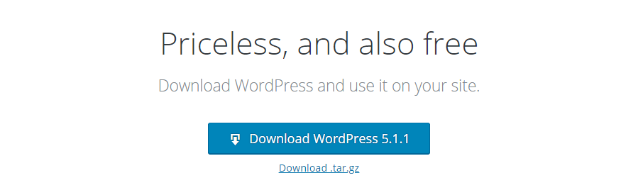 WordPress 下載頁面。